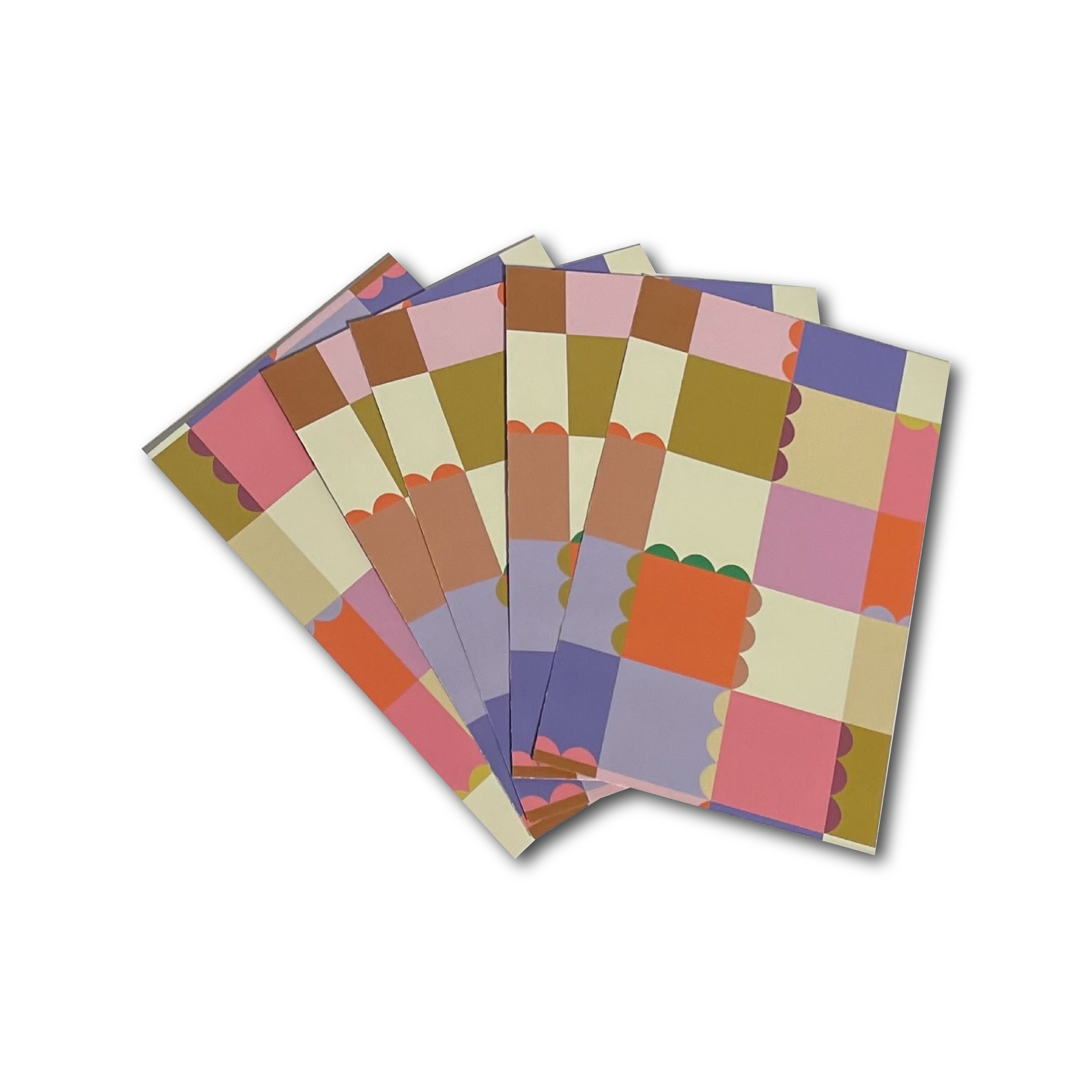 5 Cadeauzakjes Scallop - 12 x 19 cm