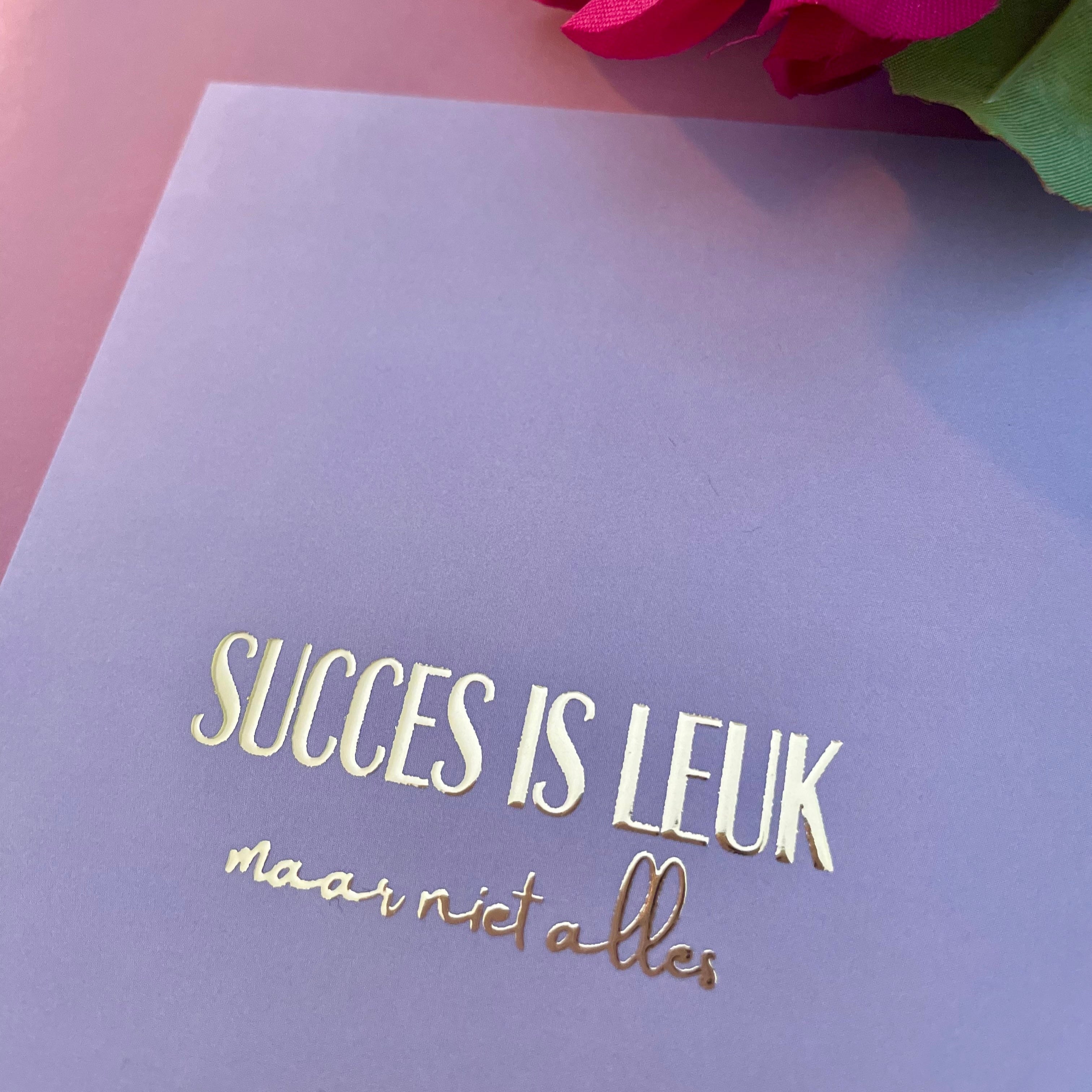Inspiratiekaart - Succes is leuk, maar niet alles