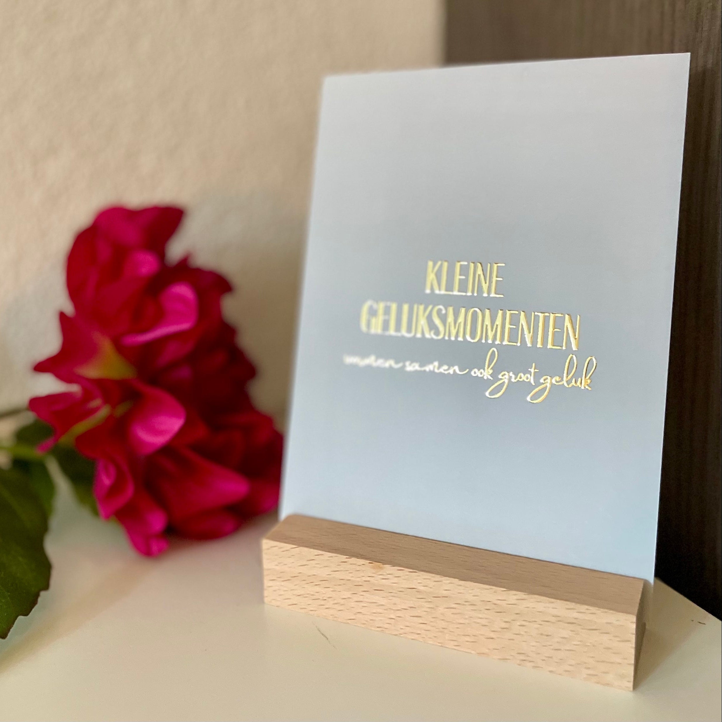 Inspiratiekaart - Kleine geluksmomenten vormen samen ook groot geluk