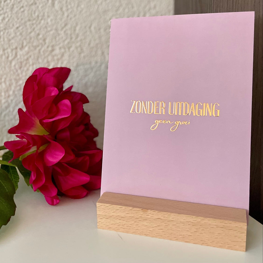 Inspiratiekaart - Zonder uitdaging, geen groei