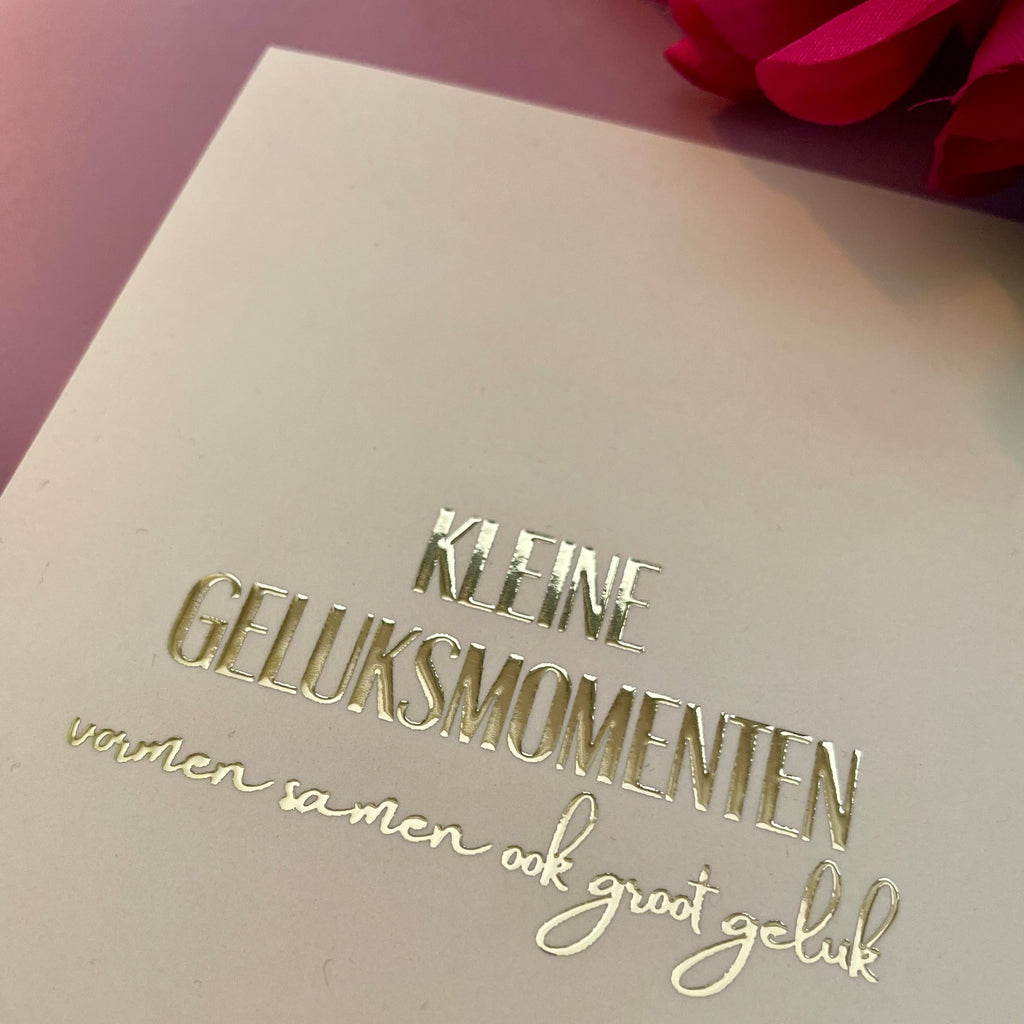Inspiratiekaart - Kleine geluksmomenten vormen samen ook groot geluk