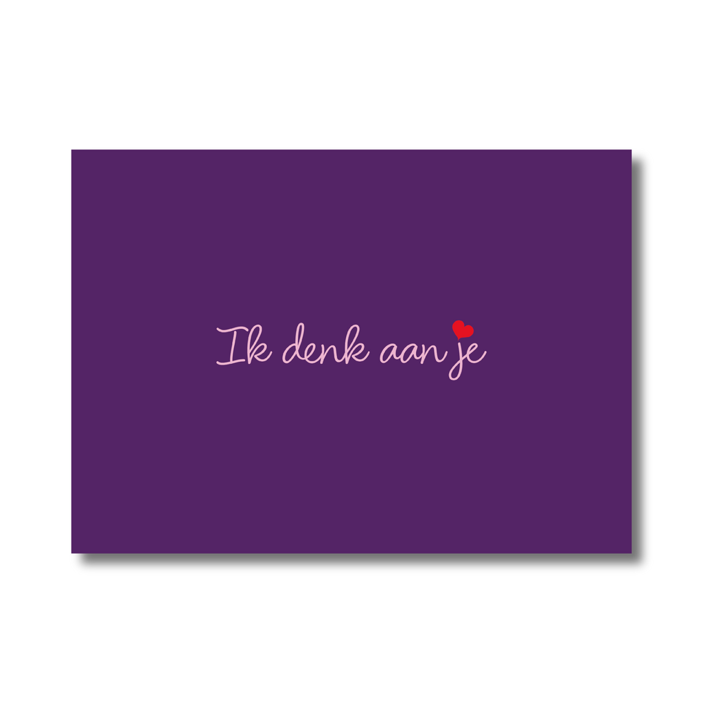 Enkele kaart - Ik denk aan je