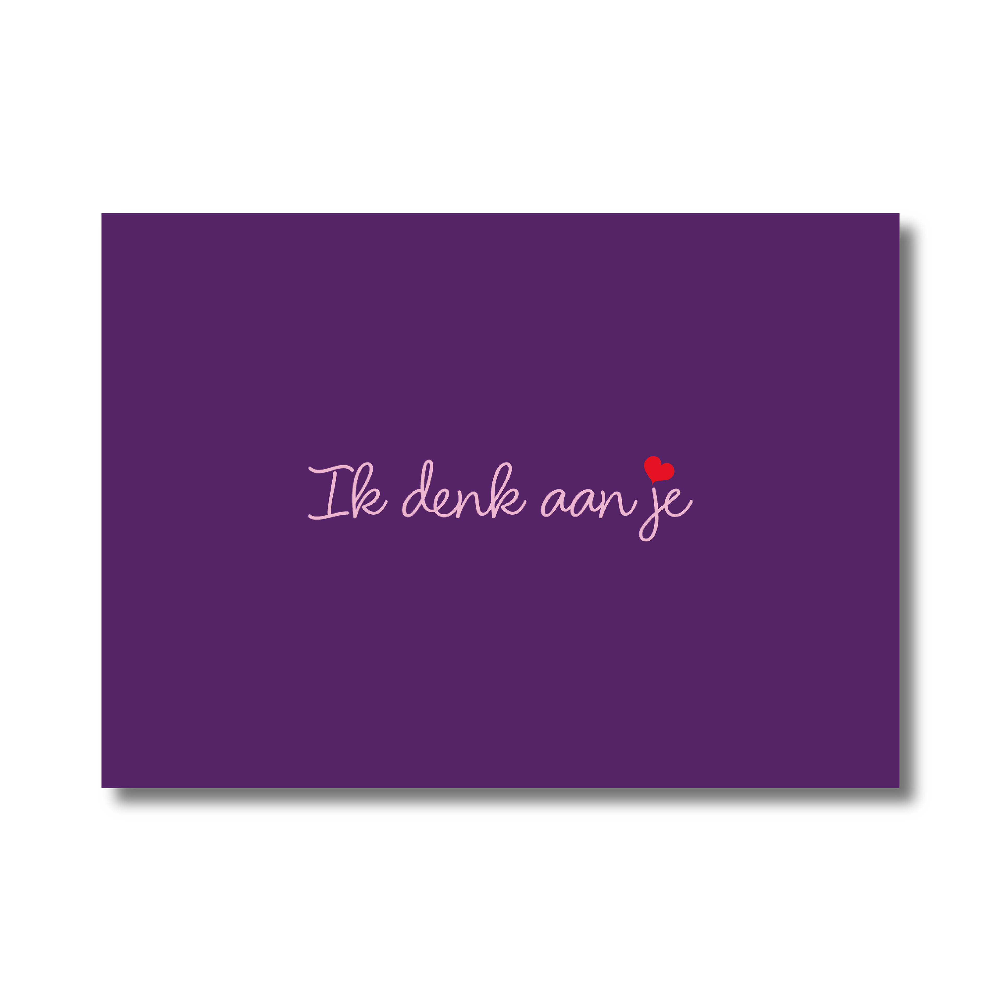 Enkele kaart - Ik denk aan je