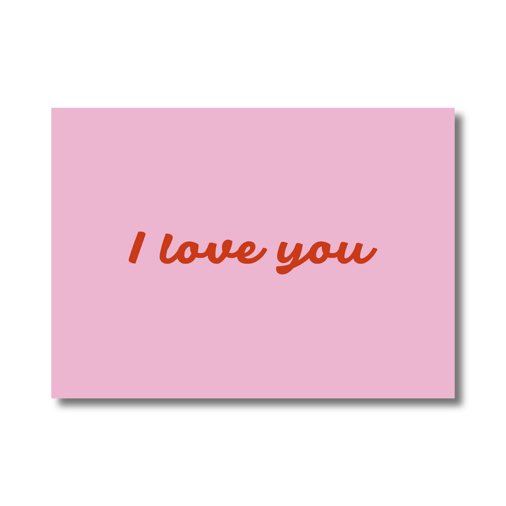 Enkele kaart - I love you