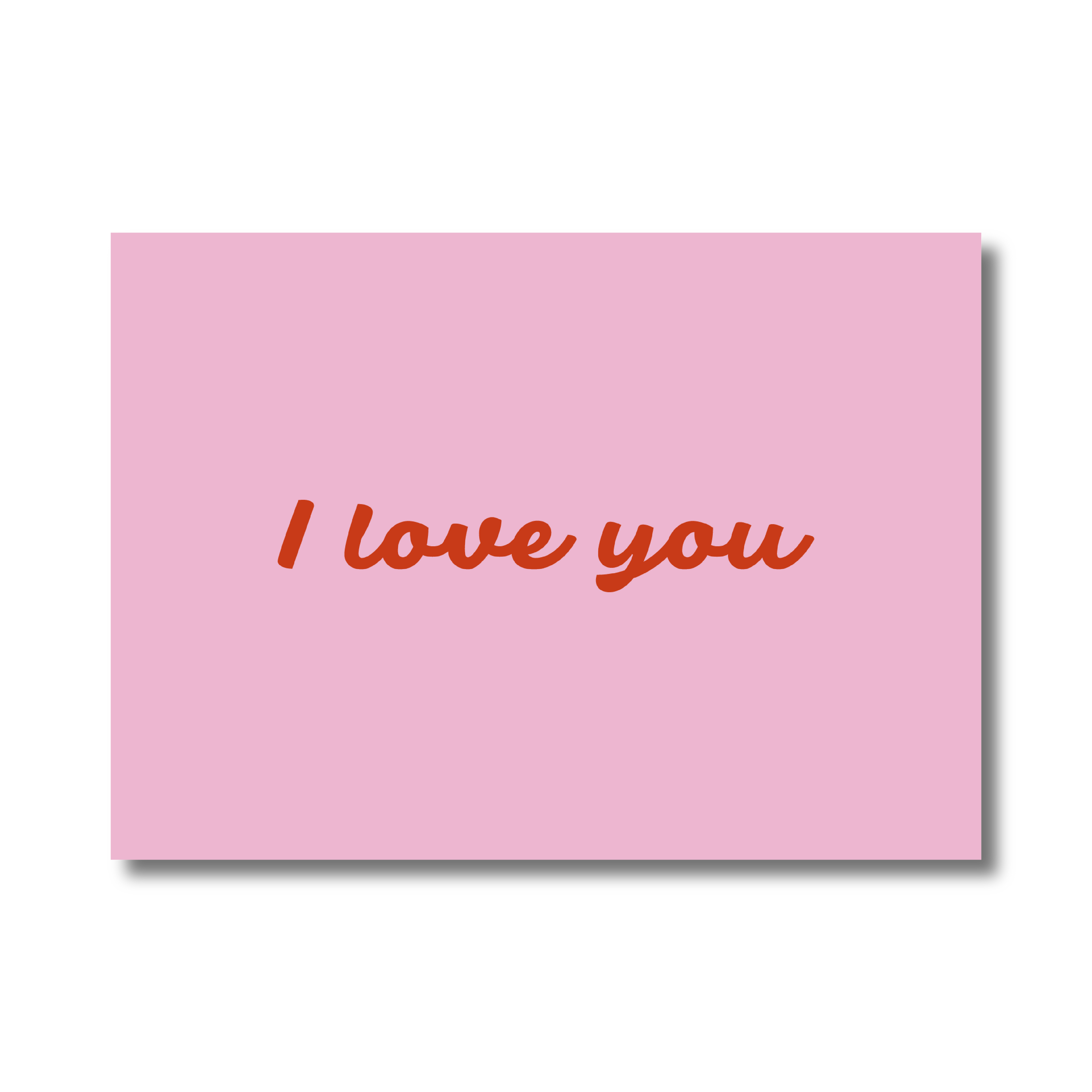 Enkele kaart - I love you