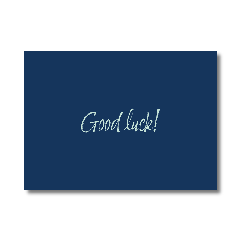 Enkele kaart - Good luck!