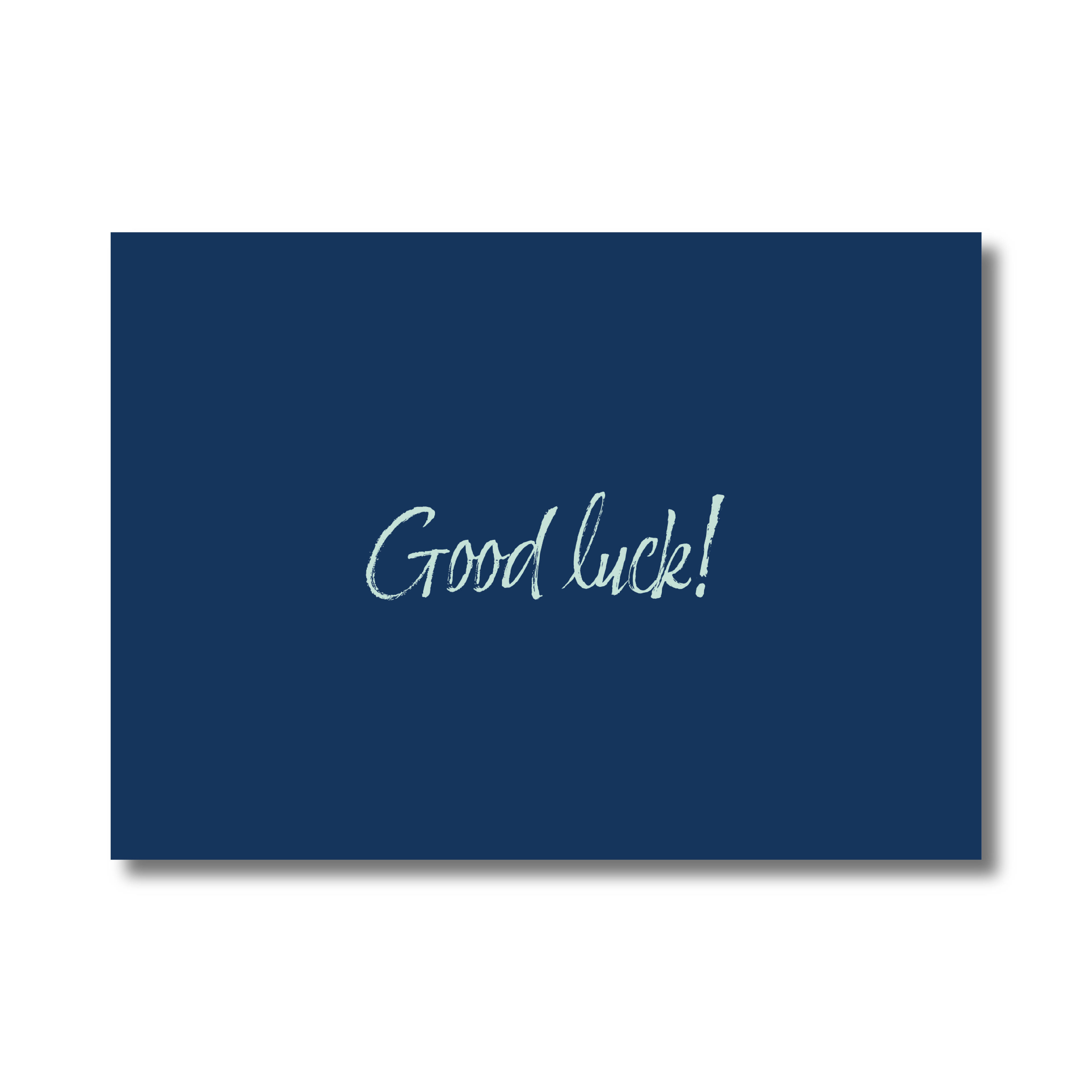 Enkele kaart - Good luck!