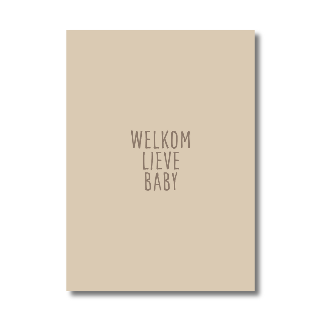 Enkele kaart - Welkom lieve baby!
