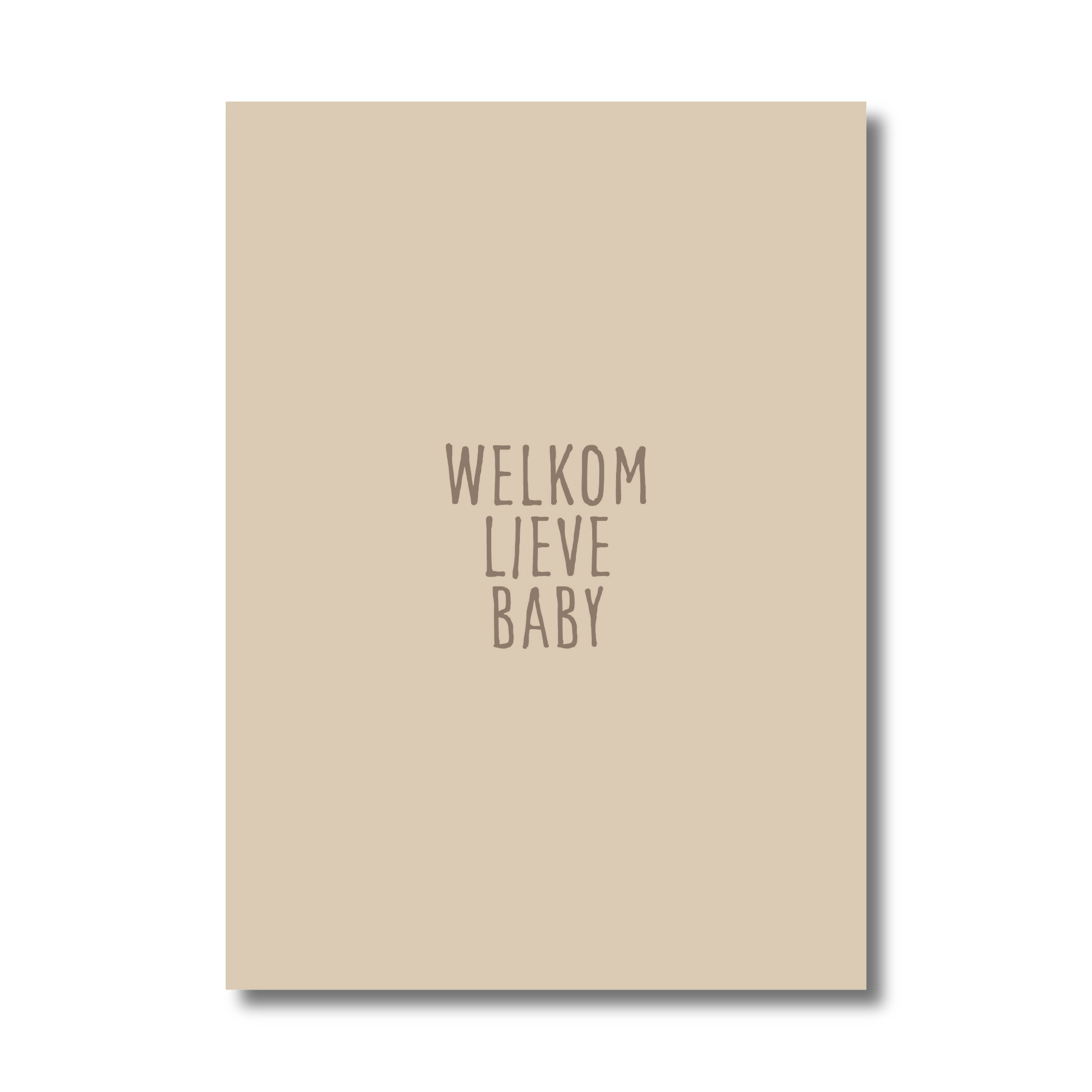 Enkele kaart - Welkom lieve baby!