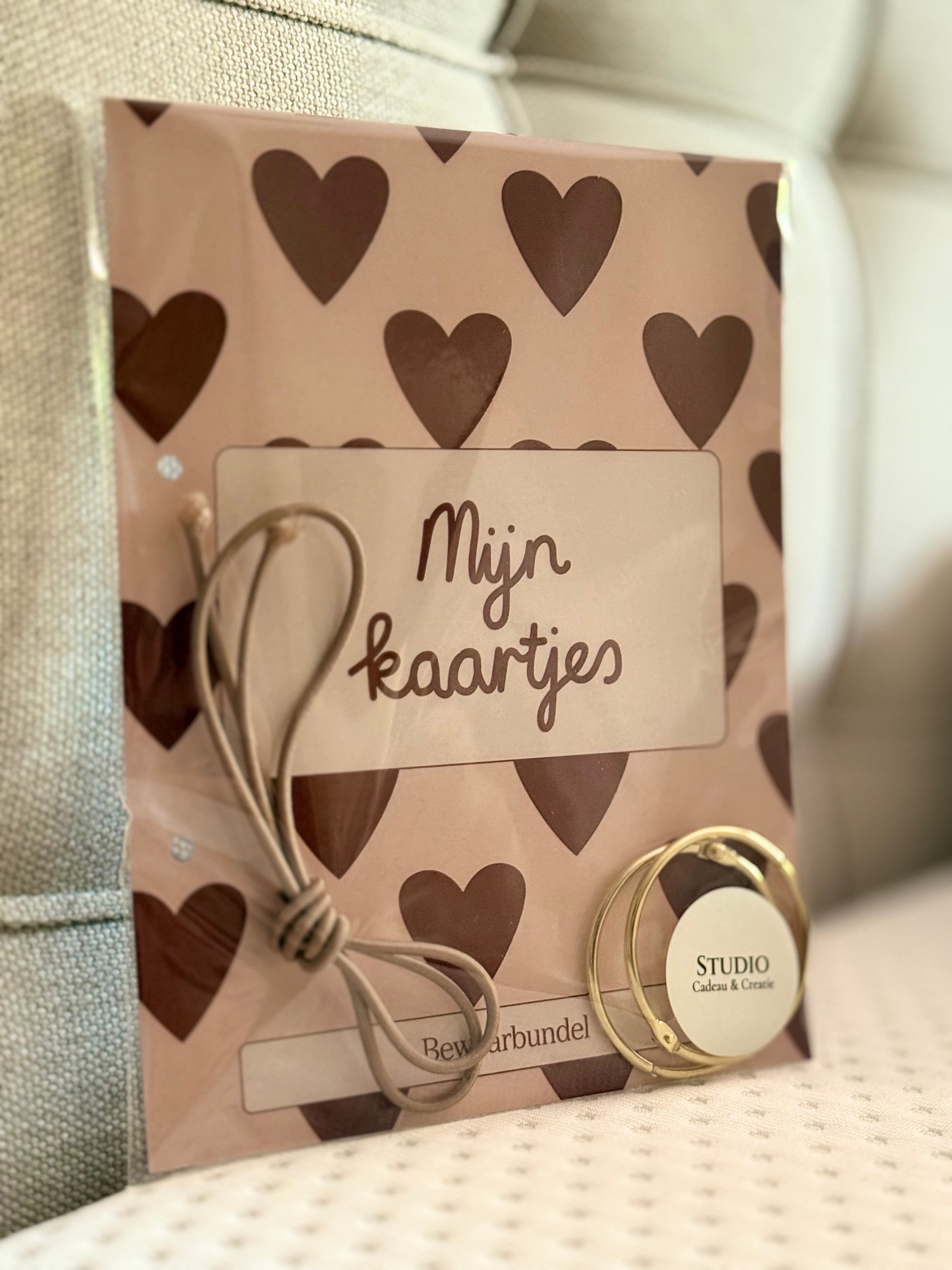 Bewaarbundel 'Mijn kaartjes' - Warm perzikroze