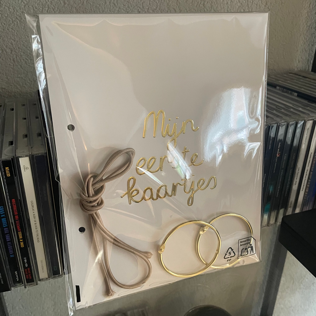 Bewaarbundel 'Mijn eerste kaartjes' - Zandbeige