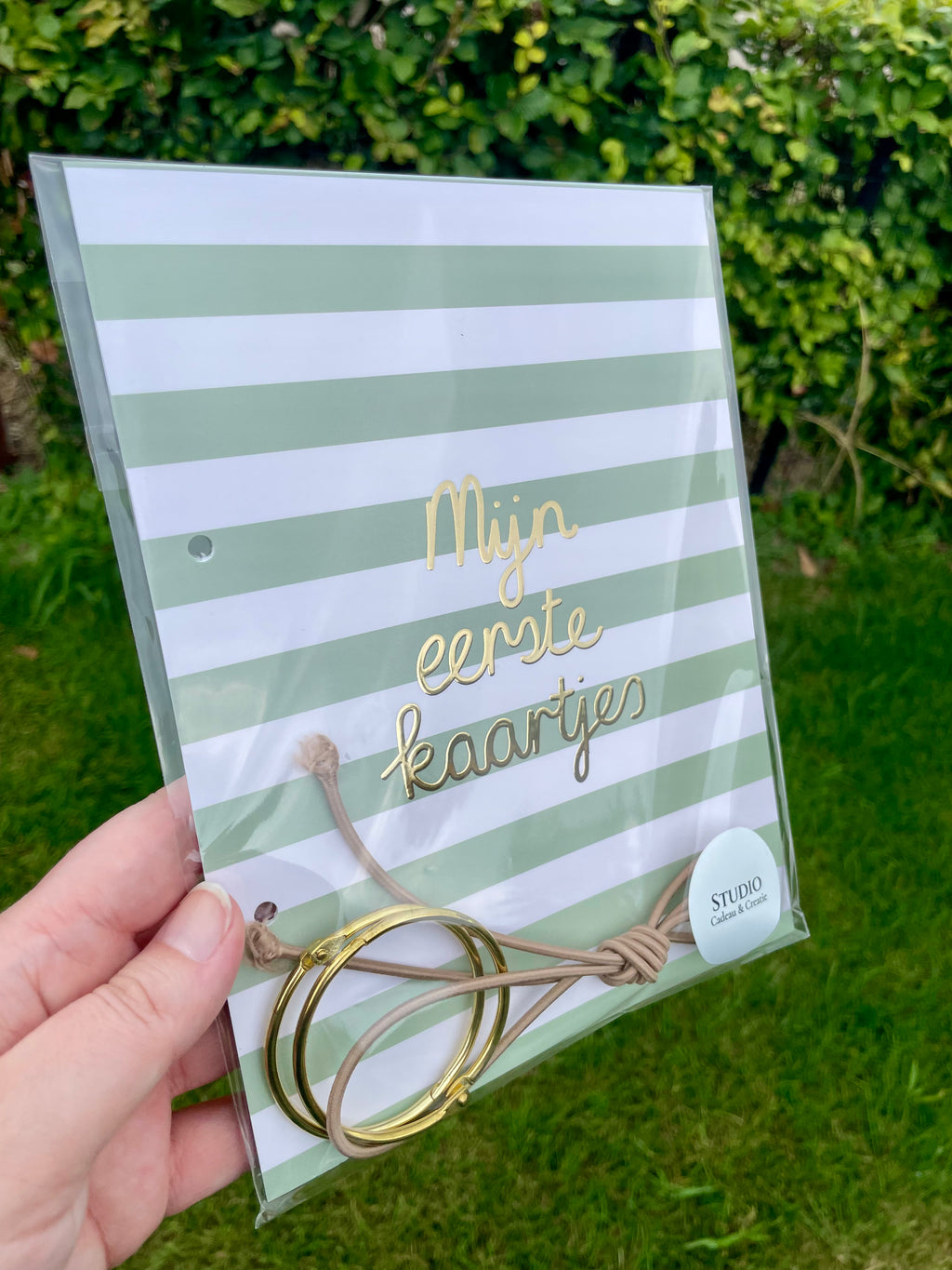 Bewaarbundel 'Mijn eerste kaartjes' - Groene streepjes