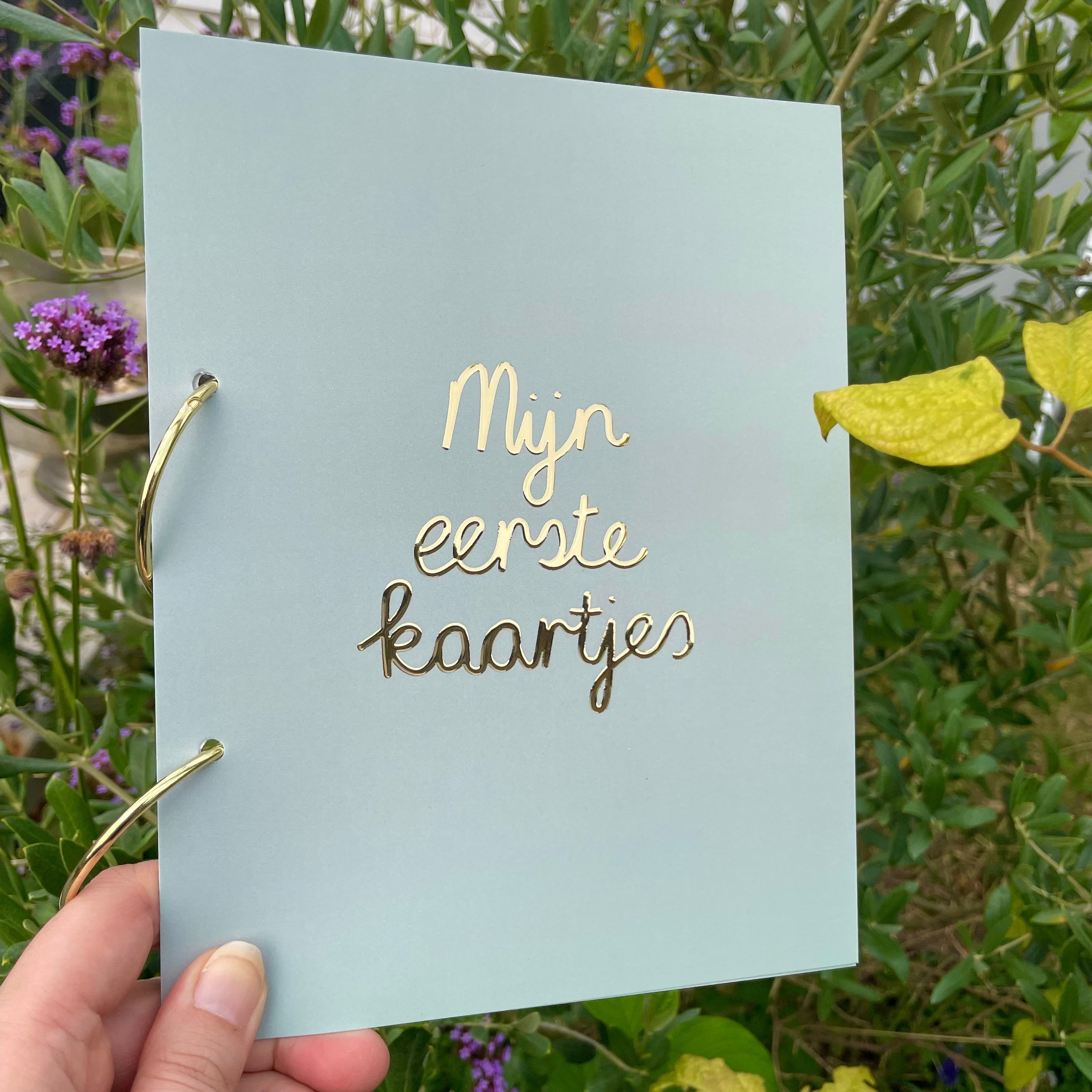 Bewaarbundel 'Mijn eerste kaartjes' - Groenblauw