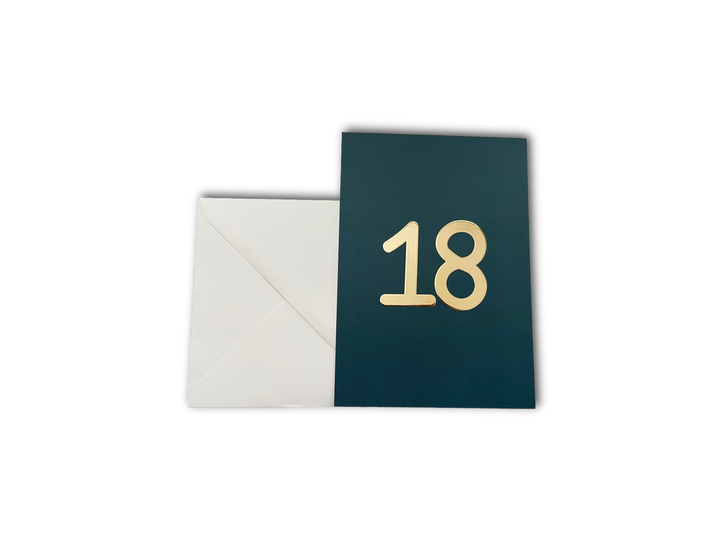 Enkele kaart - 18 (donkergroen)