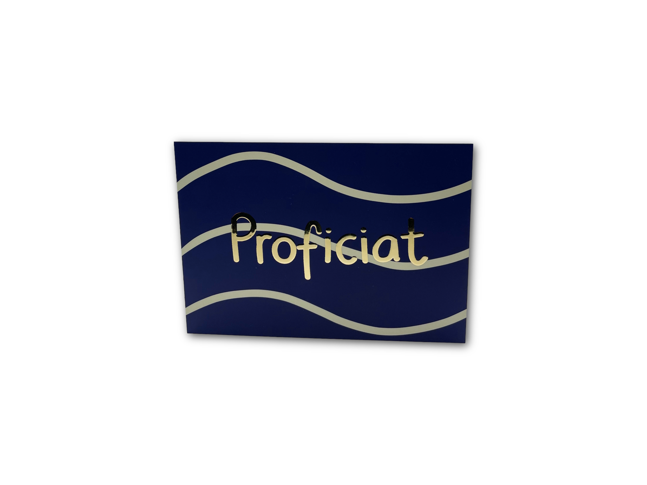 Enkele kaart - Proficiat