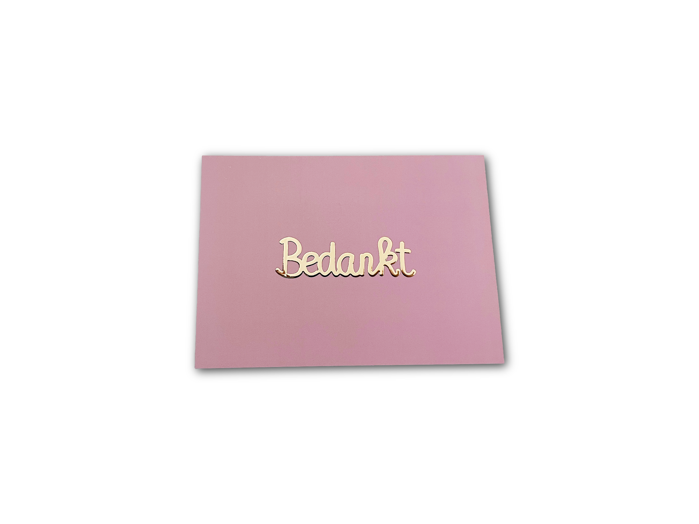 Enkele kaart - Bedankt