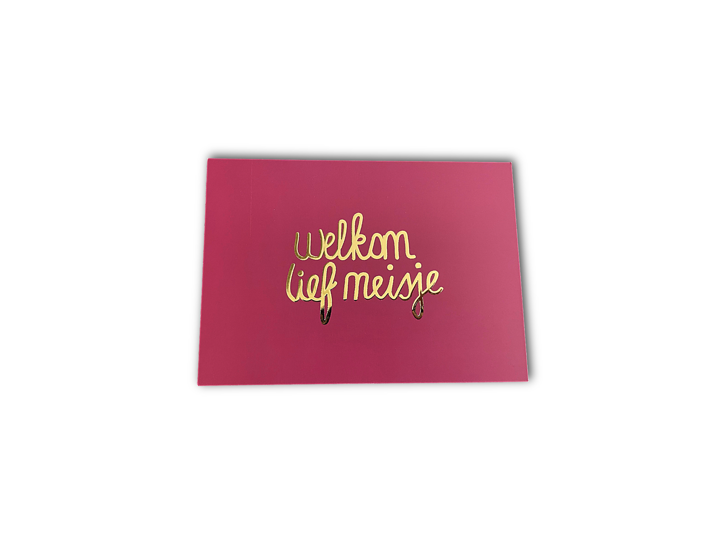 Enkele kaart - Welkom lief meisje
