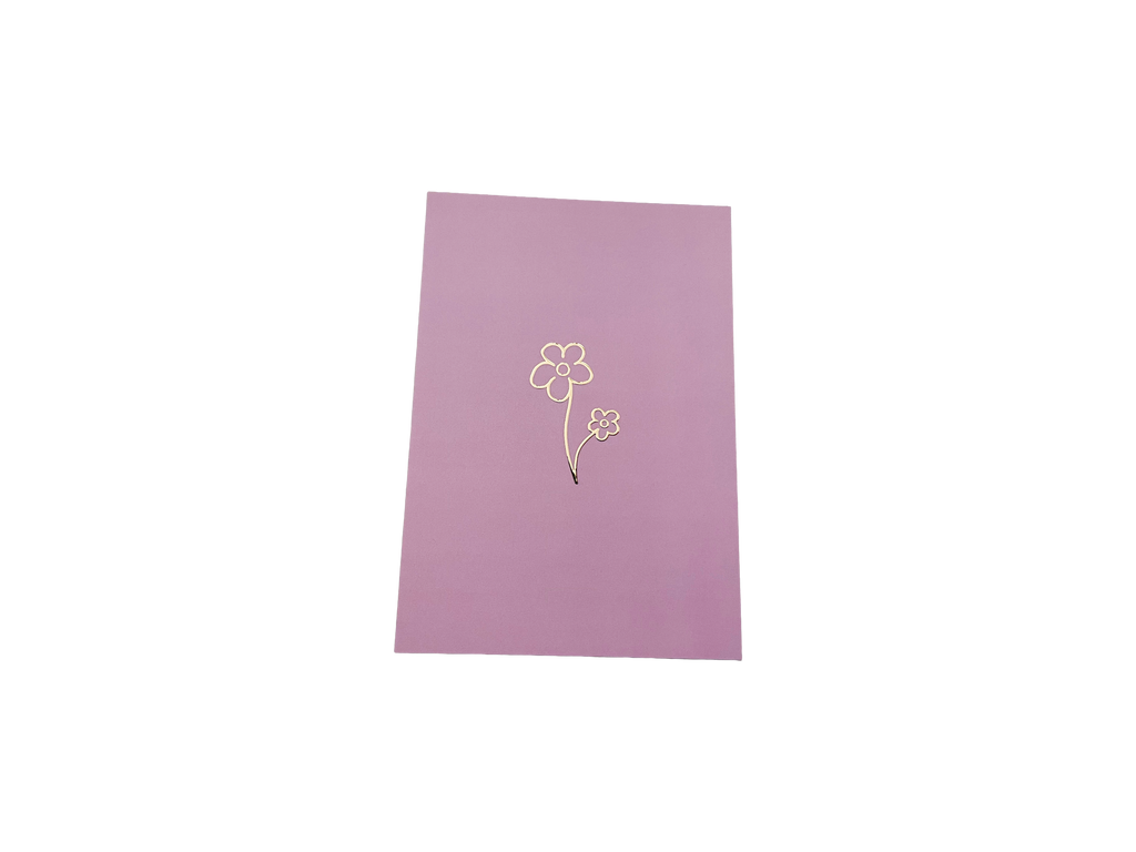 Enkele kaart - Flower pink