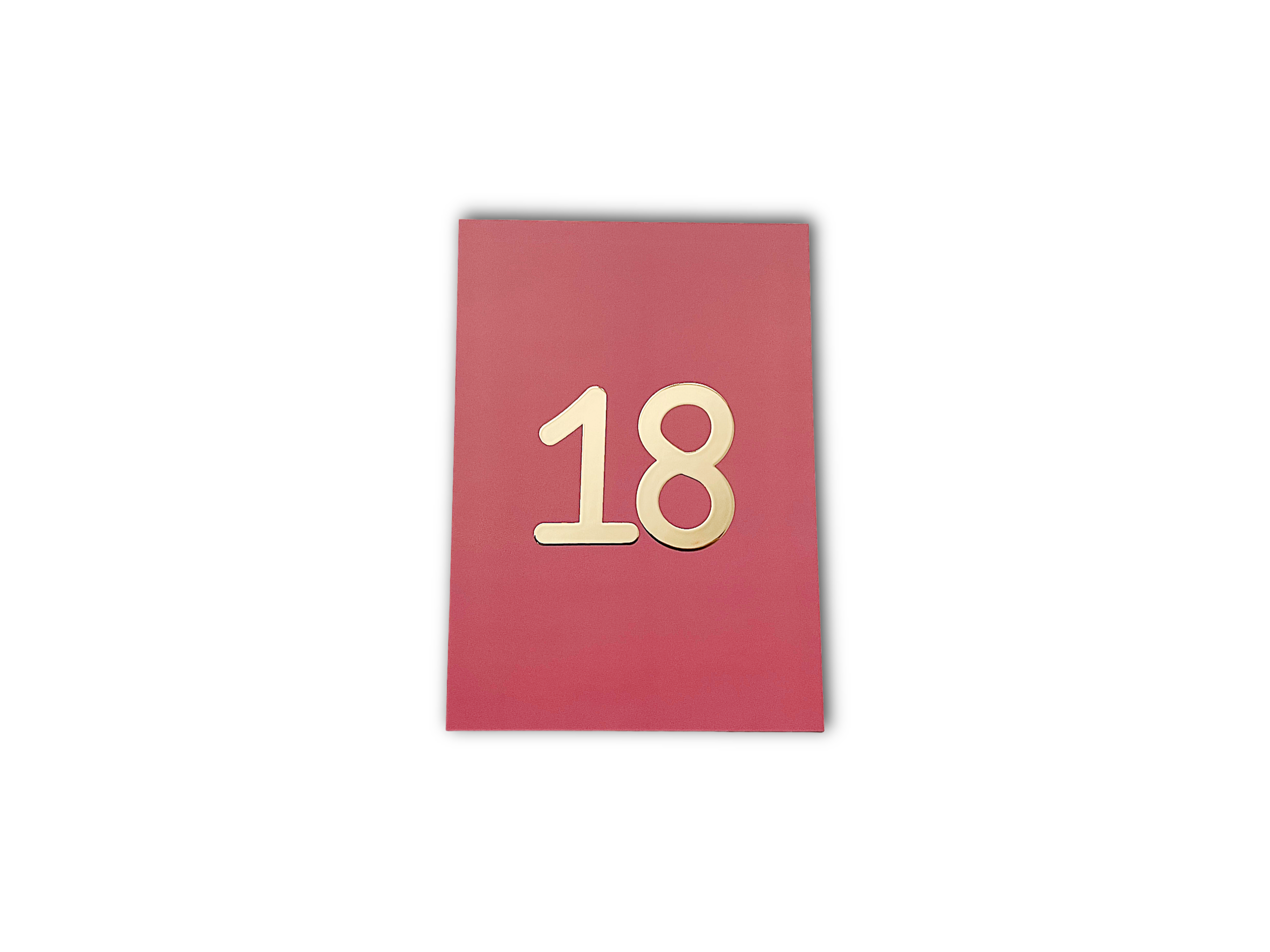 Enkele kaart - 18 (roze)