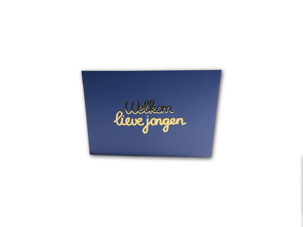 Enkele kaart - Welkom lieve jongen