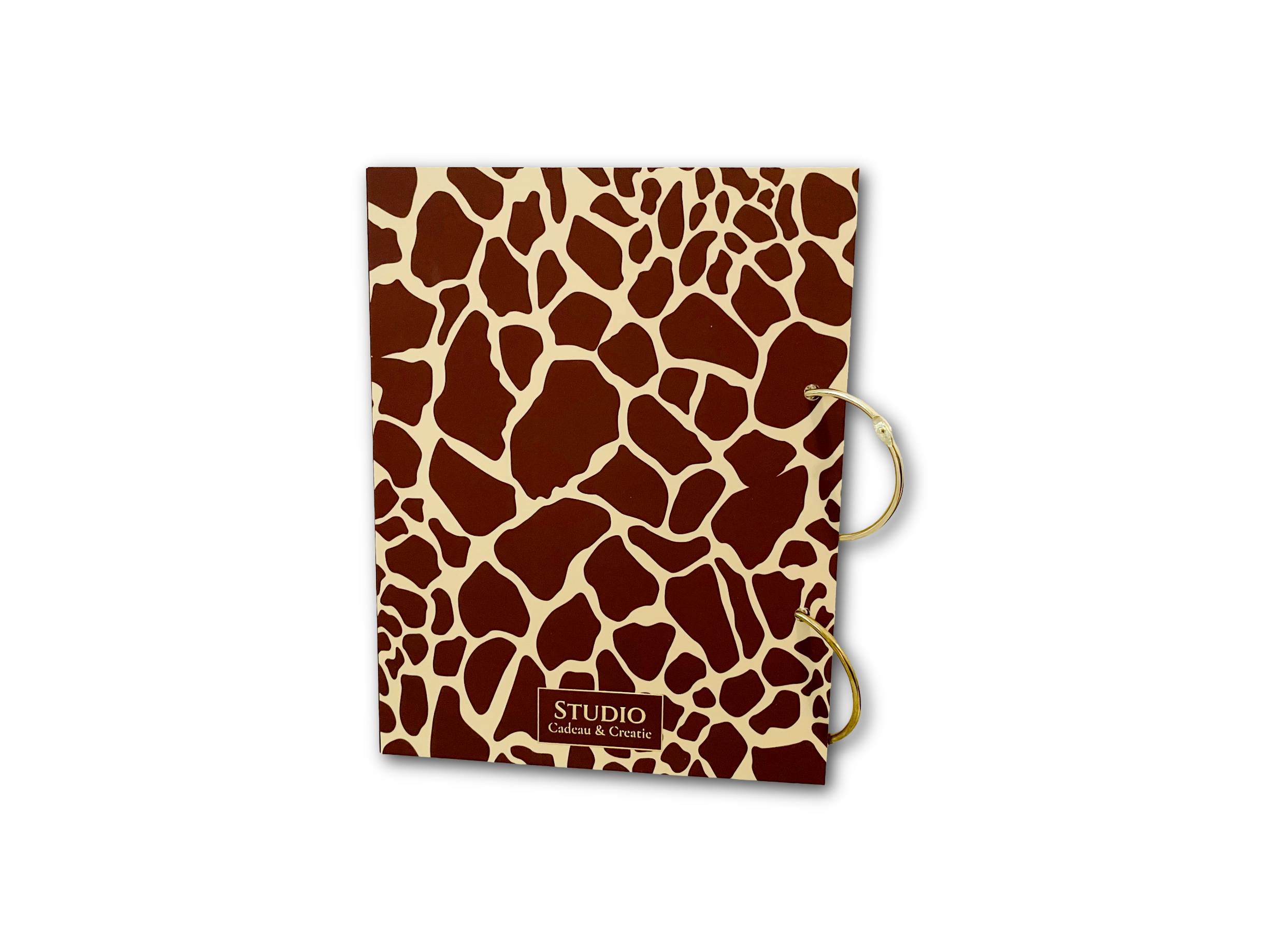Bewaarbundel 'Geboortekaartjes' met giraffenprint