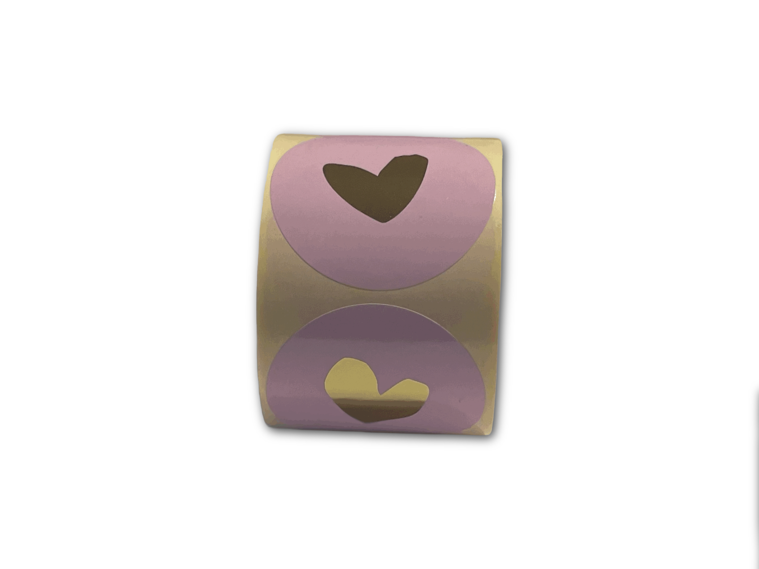 6 Cadeaustickers Solo Hearts spring - met goudfolie
