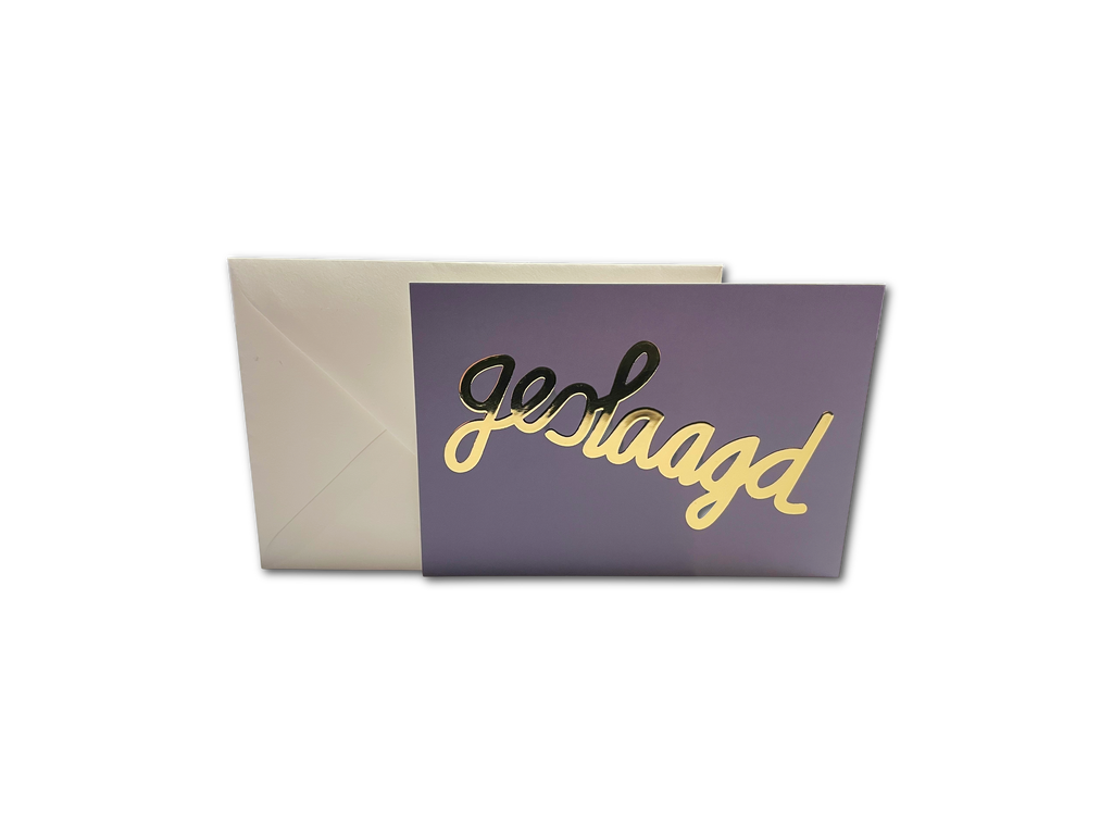 Enkele kaart - Geslaagd