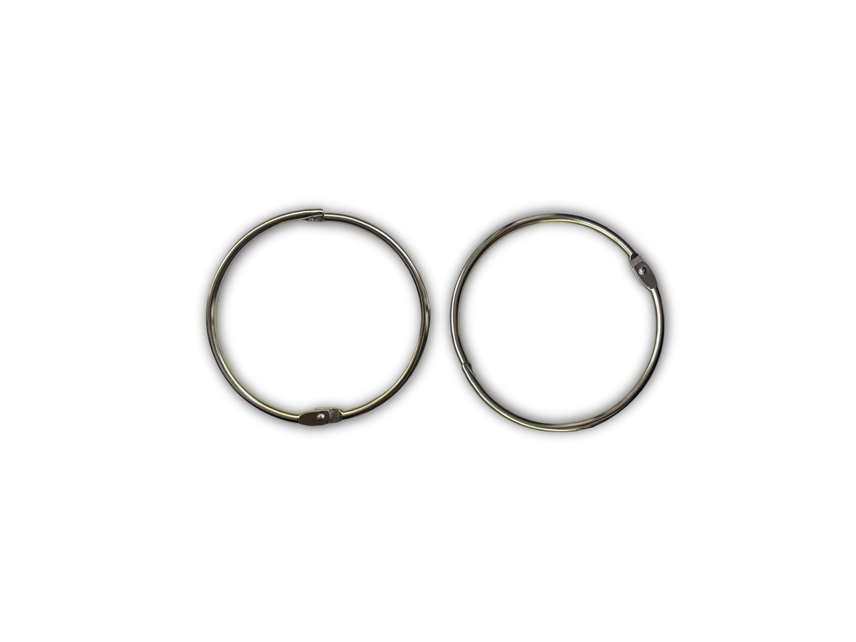 Maat L Sluitringen zilver (set van 2) - Voor extra veel kaarten