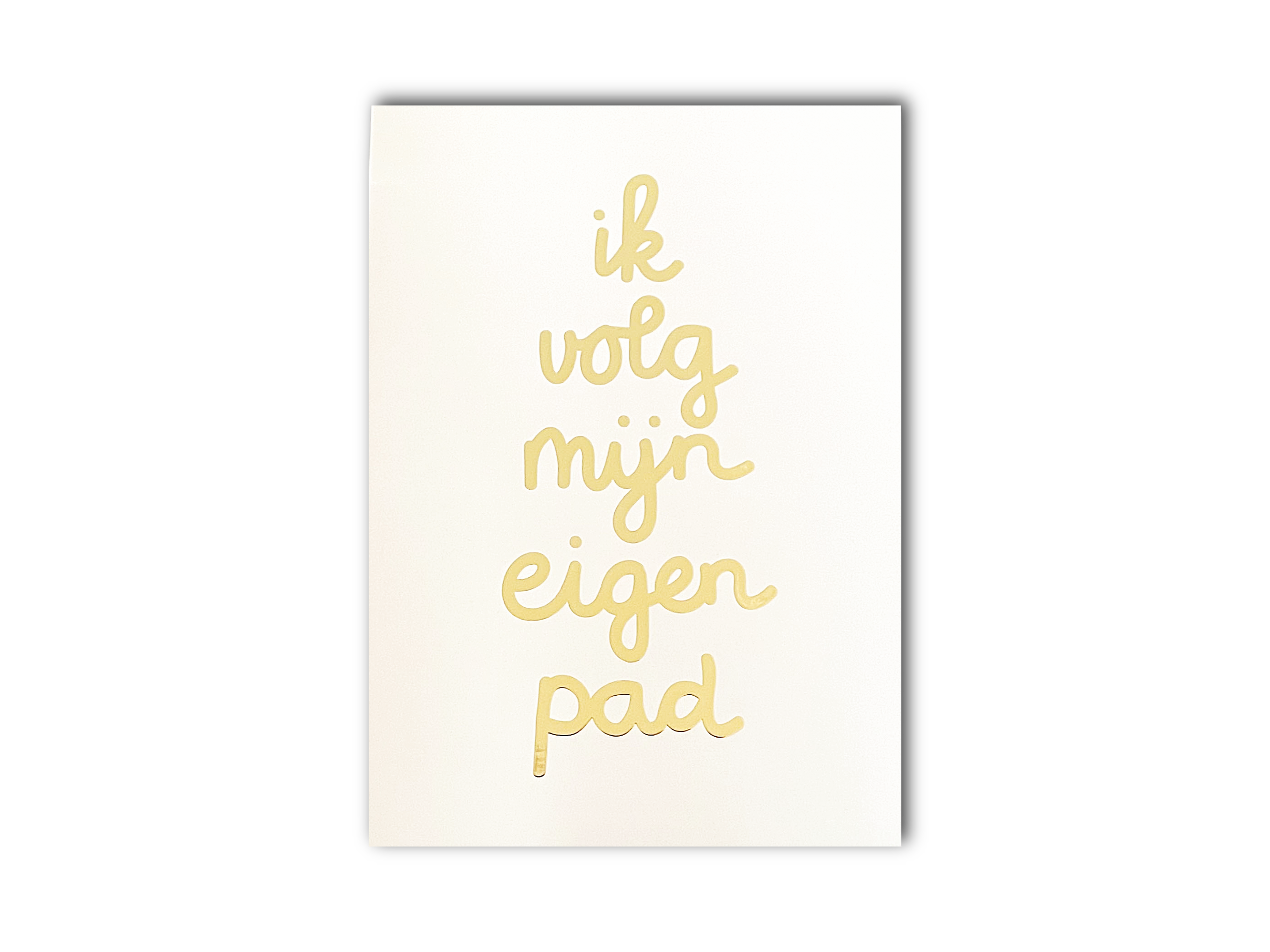 A4-poster - Ik volg mijn eigen pad