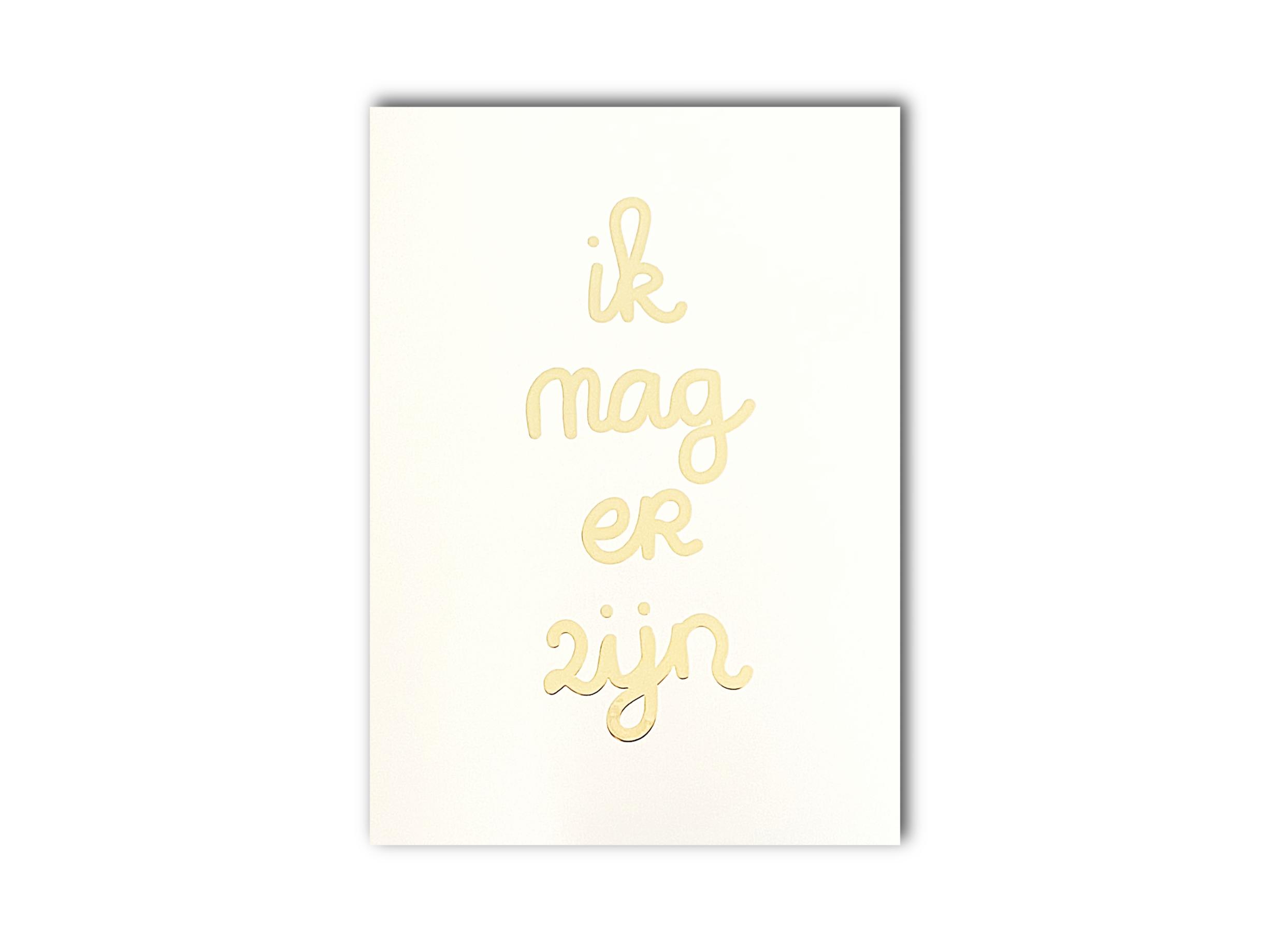 A4-poster - Ik mag er zijn