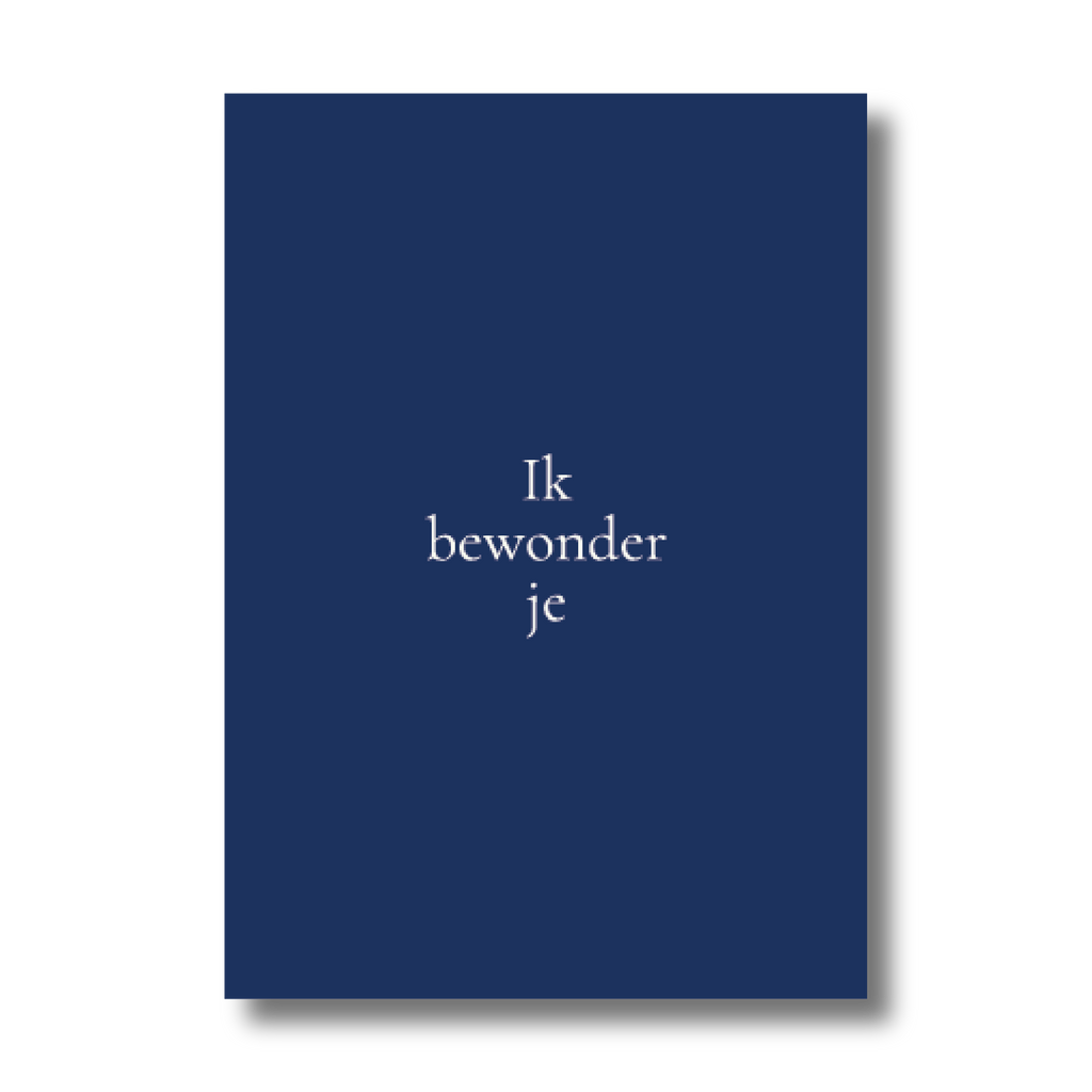 Enkele kaart - Ik bewonder je